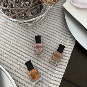 NEW Lot of 3 Deborah Lippmann Nail Polish Natural Woman Bare it All Skin Deep
